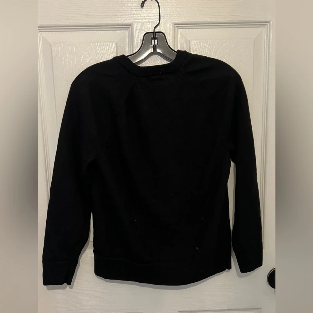 BANANA REPUBLIC Men's Black Cento Italian Merino Wool Crewneck Sweater Size L